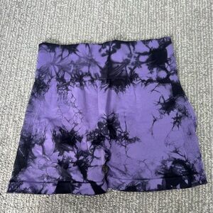 Purple Tie-Dye Women's Shorts